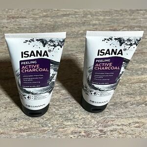 NWOT ISANA by ROSSMANN Peeling Active Charcoal Face Scrub Set